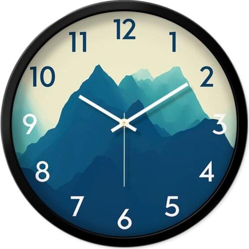 Northern European creative clock wall clock living room modern minimalist home clock mute wall charts Mediterranean decorative
