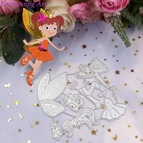 The Lovely Elven Fairy Metal Cutting Dies 2021 New Stencils for DIY Scrapbooking/Photo Album Decorative Embossing Paper Cards