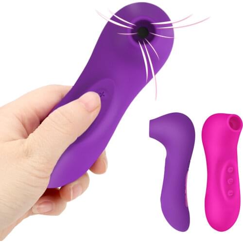 Clit Sucker Vibrator Nipple Sucking Clitoris Vagina Stimulator Sex Oral Licking Blowjob Tongue Vibrating Sex Toys for Women