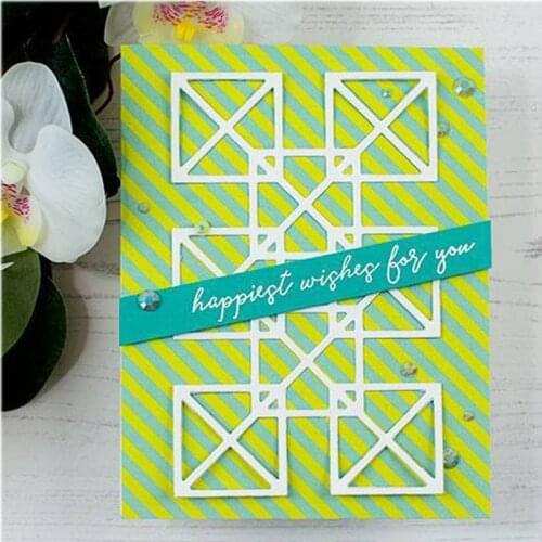 New Square Blocks Background Metal Cutting Dies Stencil For DIY Scrapbooking Decorative Embossing Handcraft Die Cutting Template