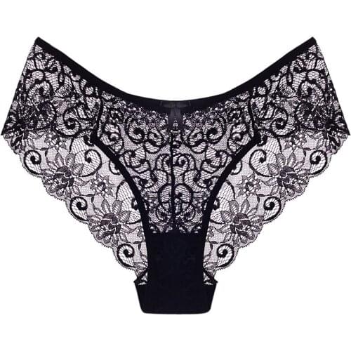 New Sexy Lace Womens Panties Underpants Female Underwear Ladies Lace Low-rise Solid Briefs Sexy Lingerie Women G String Thong