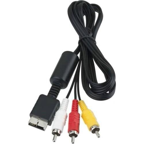 Wholesale 300pcs For PS2/PS3 AV Conversion Cable 1.8m Durable Copper Material Games Accessories Computer Accessories
