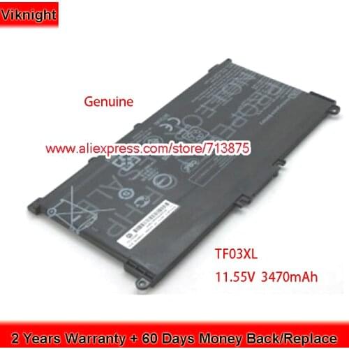 Genuine 11.55V 3470mAh TF03XL Battery HSTNN-LB7X for Hp 14-bp00 14-bp013ng 14-bp038TX 15-CC038TX HSTNN-IB7Y HSTNN-LB7J Laptop