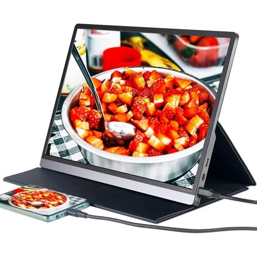 USB C Portable Monitor Mobile IPS Display HDMI Screen 15.6 Inch 1080P Gaming Lcd-monitors For Laptop Xbox Series X PS4 TV Box