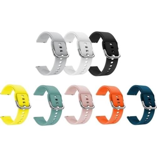 Silicone Breathable Wristband Strap for Haylou Watch LS02 Series 20mm Smart Watch Watchband Bracelet Strap Replacement for Polar