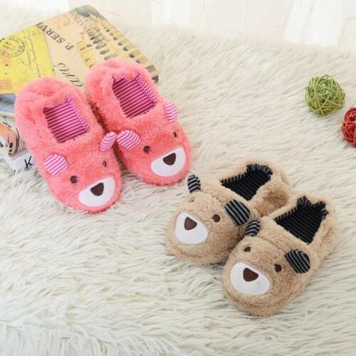 New Toddler Infant Kids Slippers Baby Warm Boys Girls Slippers Cartoon Soft-soled Hotel Slippers Home Shoes