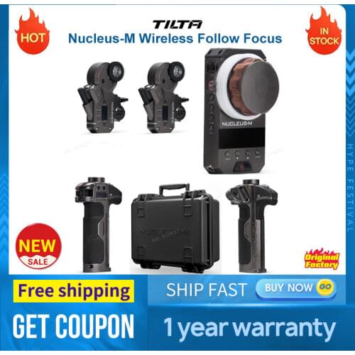 TILTA Nucleus-M Wireless Follow Focus nucleus Film DSLR Video Camera Lens Remote Control System for 3-Axis Gimbal RED DJI Ronin