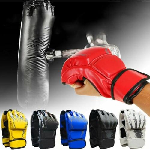 HIGH Quality Adults Women/Men Sparing Grappling Boxing Gloves Thai MMA Fighting Punch Training Mitts