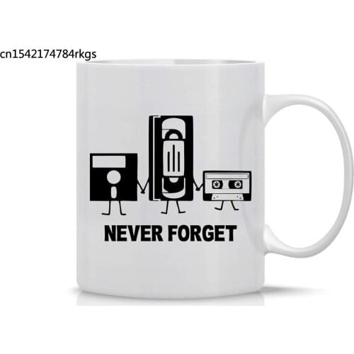 Funny Coffee Mug 11OZ Never Forget Funny Retro Music Novelty Perfect Gift