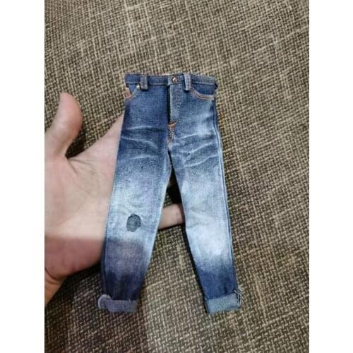 1/6th Old Effect Jeans Pants for 12" Male Figure
