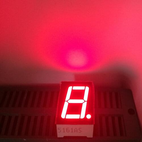 100Pcs 1digit 7segment 0.56inch Common Anode Cathode Display 0.56 LED 7Segment Number Display 1Bit 0.56" Red LED Display Digital