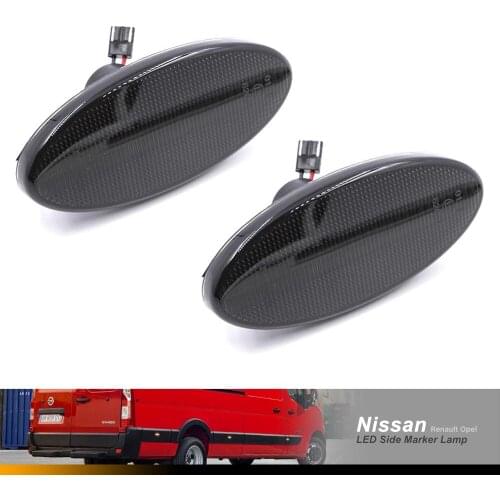 2pcs Led Side Marker Indicators Light Turn Signal Blinker Lamp For Renualt Vauxhall Master MK3 Opel Movano MK2 For Nissan NV400