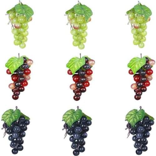 9PC Artificial Grapes, Artificial Grapes, Mini Grape Clusters, Hanging Decorations, Wedding Fruit Wine Decorations