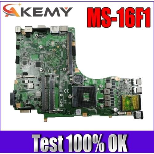 AKEMY For MSI GT660 GT663 MS-16F1 Laptop motherboard MS-16F11 VER 1.2 DDR3