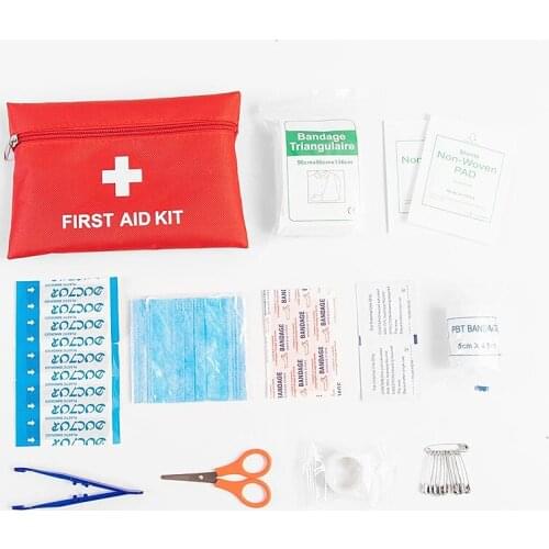 Red First Aid Kit Emergency Medical Box Portable Travel Outdoor Camping Survival Medical Bag Big Capacity Home Car