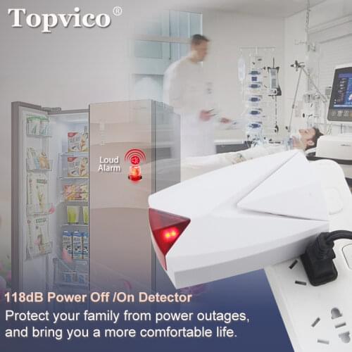 Wireless Power Off / On Detector AC 220V Power Failure Outage Short Circuit Alarm Testing Sensor Home Substation Alarm