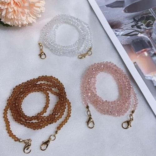 Sunglasses Masking Chains for Women Gril Multiple Beads Acrylic Crystal Eyeglasses Chains 2021 New Fashion Jewelry Wholesale