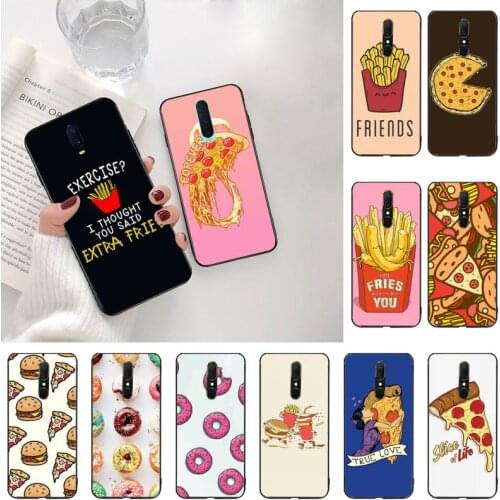 Pizza French fries Doughnut food DIY phone Case cover Shell For Oppo A5 A9 2020 A5S Reno2 z Renoace 3pro Realme5Pro