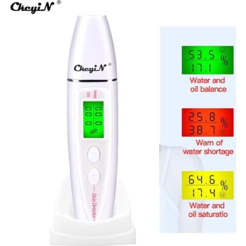 Digital Skin Moisture Detector Portable Facial Oil Content Analyzer Monitor LCD Display Skin Care Tester Face Care Monitor 38