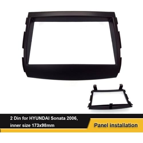 Double Din Car Stereo Panel Mounting Fascia For HYUNDAI Sonata 2006 DVD Radio Dash Installation Trim Kit Bezel
