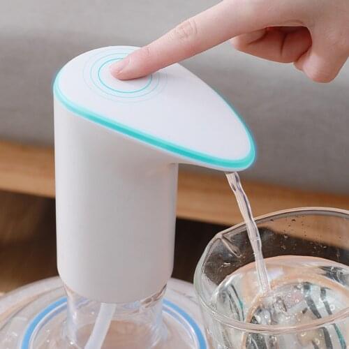 Automatic Drink Dispenser Touch Control Mute Barreled Water Pump Portable USB Rechargeable Device Home Supplies