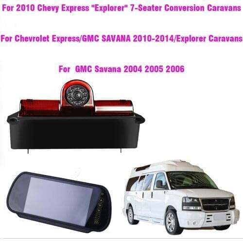 HD Car Stop Light Rear View Brake Light Camera For Chevrolet Express/GMC SAVANA 2005-2018/Explorer Vans/Chevy Express