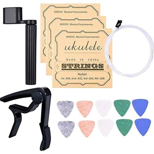 Twine Ukulele Repair Maintenance Tool, Selections, Twine Winder, Capo, Etc