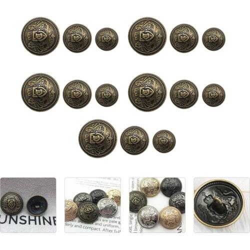 30Pcs Metal Coat Buttons Coat British Style Buttons Coat Decorative Button