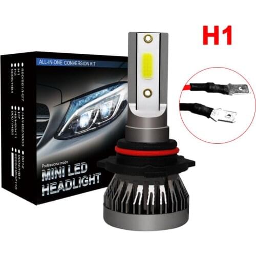 1pc LED H1 H3 H7 H4 H13 H11 9004 9005 9006 Auto TSLM1 Car Headlight Bulbs 90W 12000LM 6000K For 9V To 36V 200M Lighting Range