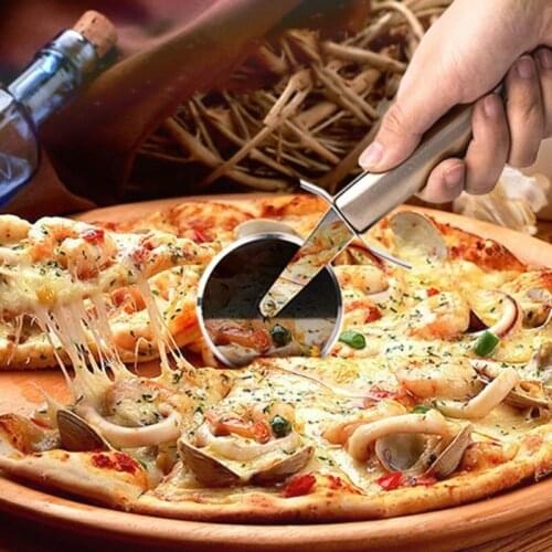 Stainless Steel Pizza Wheels Cutters Multifunction High Quality Cake Pizza Cutters Kitchen Cooking Pizza Wheels Tool
