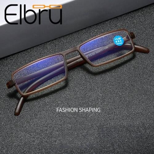 Fashion Men Anti-blue Light Eyeglasses Reading Glasses Vintage Business Hyperopia Eyewear +100 +150 +200 +250 +300 +350 +400