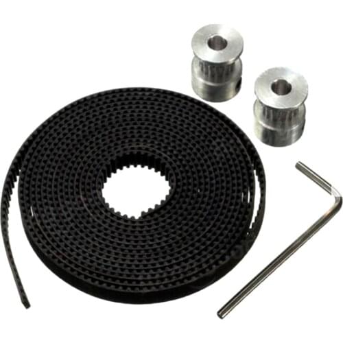 KuaiJieWei 3D printer GT2 Pulley 16T/20T 5/6.35/8MM Bore 2M Timing Belt For 3D Printer Parts RepRap Prusa