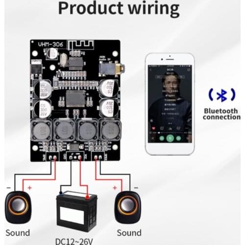TPA3118 2x30W 12V 36V Stereo Bluetooth Digital Power Amplifier Board Amplificador X37A