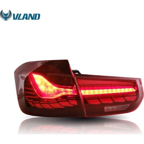 Vland Wholesale Dragon scale Style Led Rear Lamp 2013-2019 M3 320 325i Tail Light with Sequential Indicator For BMW F30 F80