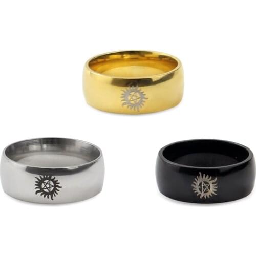 High Quality Fashionable Supernatural DEAN Winchester Ring Stainless Steel Ring Men And Women Ring