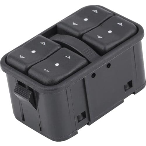 1PC Black Car Power Window Switch 90561086 Fit For VAUXHALL - ASTRA Mk IV (G) Saloon 1.2 16V 09.98 - 09.00 Saloon 48 65 1199