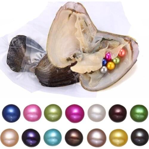 2018 DIY 6-7mm Round Pearl Good Of Color Love Wish Pearl freshwater Oysters Individually Vacuum Pack Fashion Trend Surprise