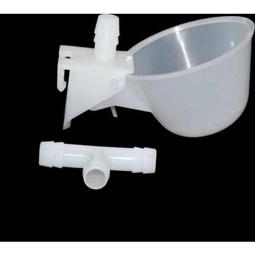 5 pcs drinking bowl10 mm Drinking Cup Automatic Drinker Chicken Plastic Poultry Water Drinking Cups Pigeon automatic
