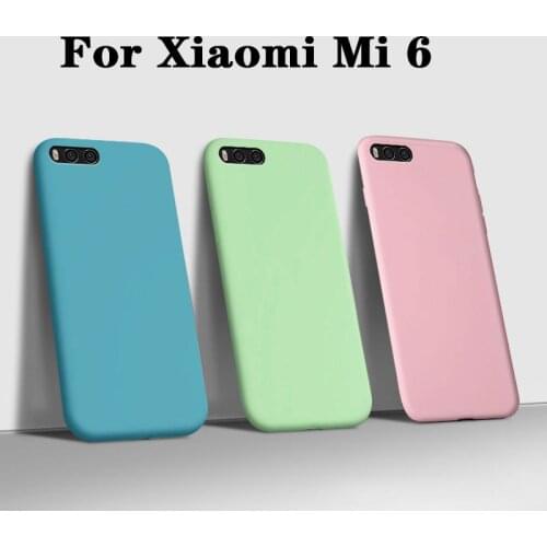 Fundas Case For Xiaomi Mi6 Mi 6 M6 luxury Matte Liquid soft Silicone Phone Cases For Xiaomi mi6 mi 6 back Cover armor Coque 5.15