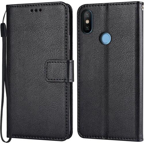 Flip Wallet PU Leather Case For Xiaomi mi 6X A2 Funda Stand Business Phone Holster on For Xiaomi 6X A2 Stripe Protect Cover
