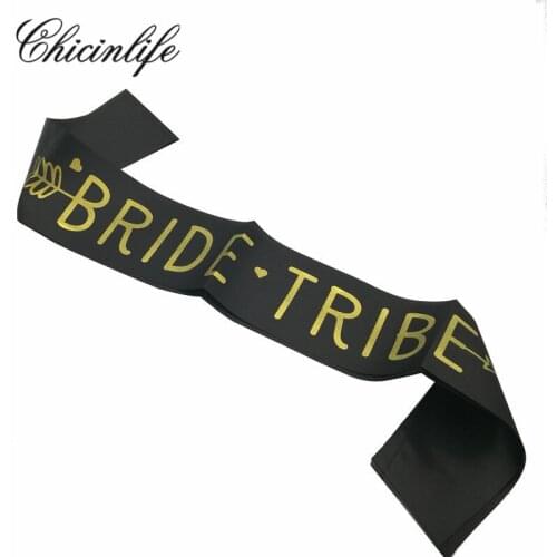Chicinlife 1Pcs Bride/Bride Tribe Sash Bachelorette Party Favors Bridal Shower Gifts Hen Party Sash Night Out Wedding Decor