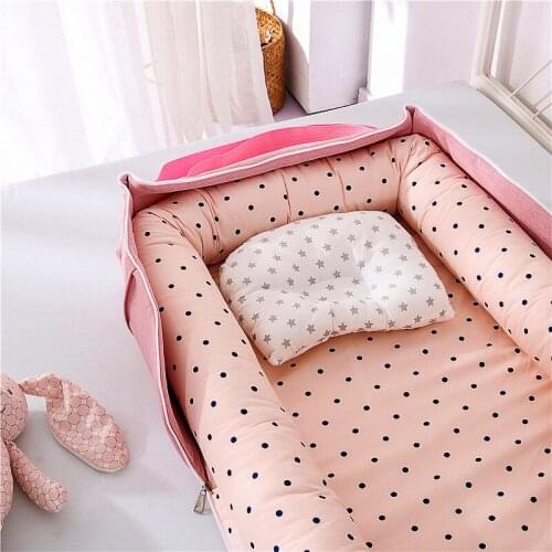 Baby Portable Bassinet Toddler Bed Cotton Newborn Baby Cribs Baby Nursery Furniture