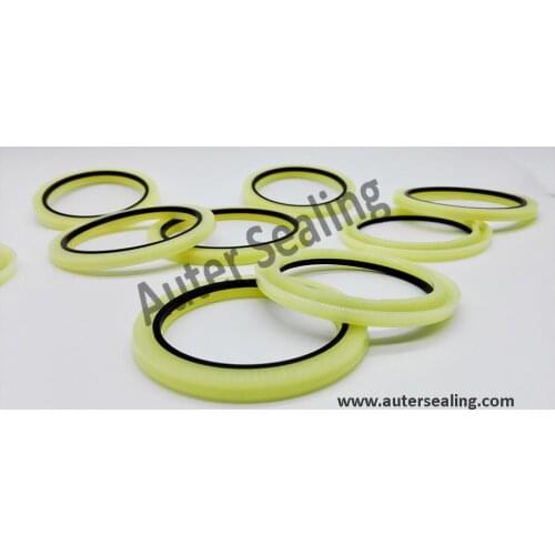 HBY 50/55/70/75/80/ 85/90/95/100/105/110/115/120/125/130/140/150 Rod buffer seal with anti-extrusion ring PU+PA rubber seal