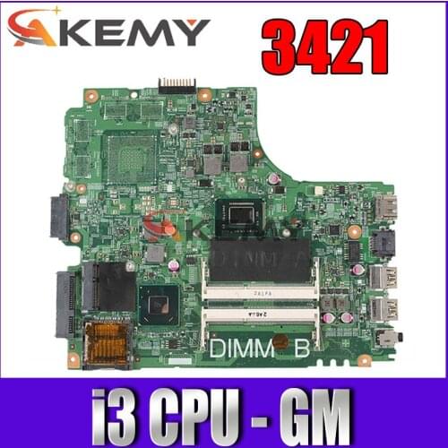 Laptop motherboard For DELL inspiron 2421 3421 5421 CN-0PTNPF 0PTNPF 12204-1 DNE40-CR PWB:5J8Y4 i3 CPU