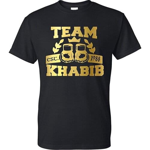 Fashionable Team Khabib EST 1988 MMA Fighting Training T-Shirt. Cotton O-Neck Short Sleeve Mens T Shirt New Size S-3XL