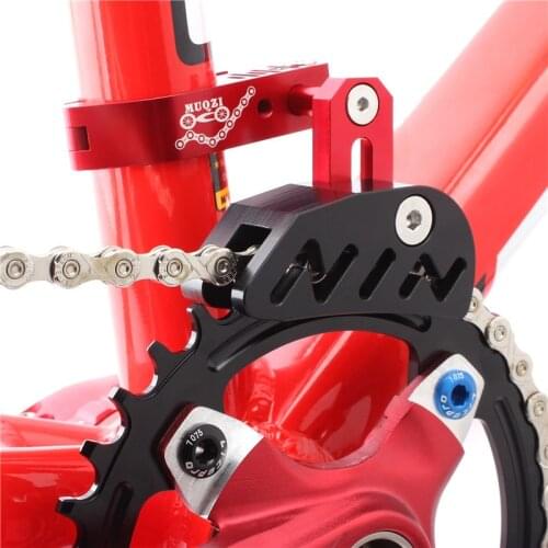 Mountain Bike Chain Guide, Cross-country Bike Positive and Negative Tooth Chain Stabilizer, Front Derailleur Chain Press