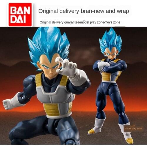 Original BANDAI SPIRITS Tamashii Nations Dargon Ball Super Vegeta SHF SSJ Blue Red Dragon Ball Action Figure "Dragon Ball SUPER