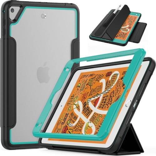 Transparent Case for iPad 6th 5th generation 2017 2018 9.7 Case Smart Cover for iPad air 2 Case Auto Awake&sleep