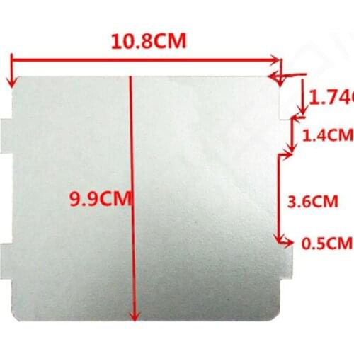 2PCS/lot Thicker Mica sheet replacement for Midea Microwave Oven 10.8X9.9