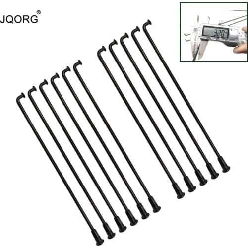 72 Pieces A Lot Black Color J-bend Equal Diameter 3.2 mm 304 Stainless Steel Material Tint Black Surface Electric Bike Spokes